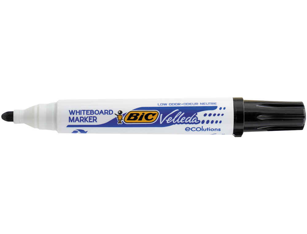 Rotulador bic velleda para pizarra negro punta redonda 1,3 mm