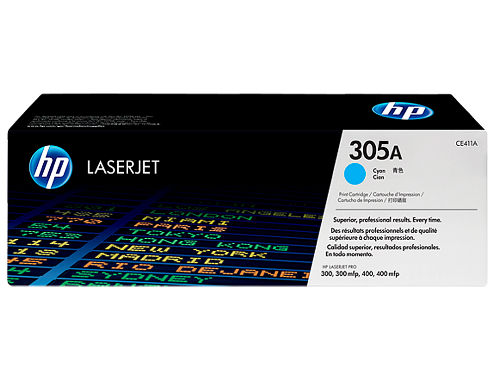 Toner hp 305a laserjet m351/m451/m375/m475 cian 2600 pag