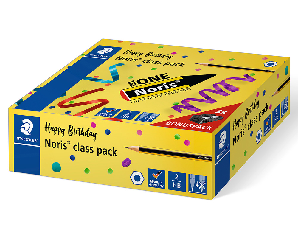 Lápiz de grafito Noris HB 120 Nº 2 STAEDTLER, Pack 6 uds