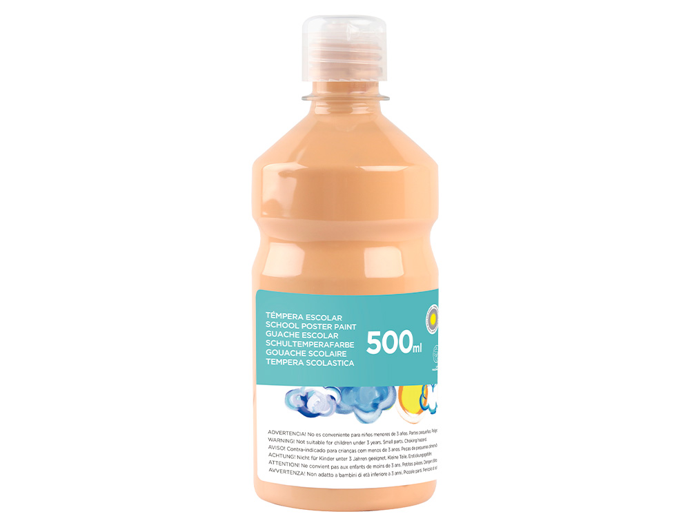 Tempera liquida liderpapel escolar 500 ml carne