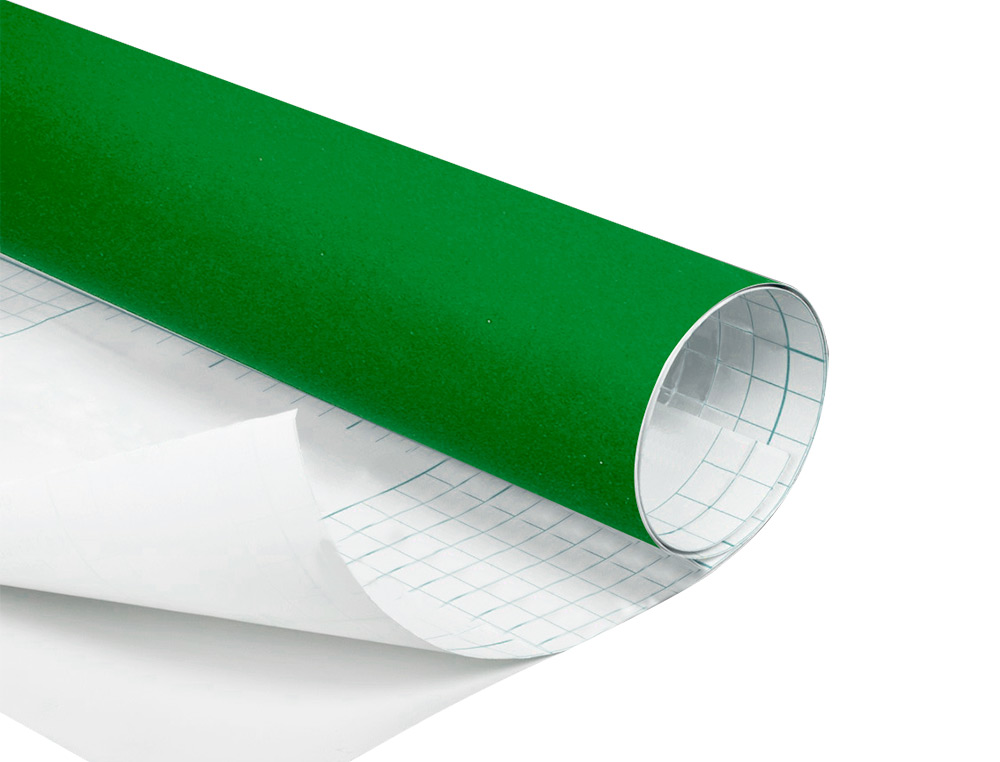 ROLLO ADHESIVO LIDERPAPEL UNICOLOR VERDE BRILLO ROLLO DE 0,45 X 20 MT