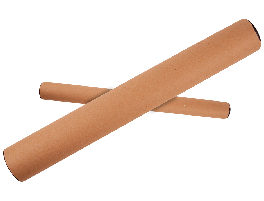 Tubo de carton portadocumento tapa plastico 40x430x460 mm
