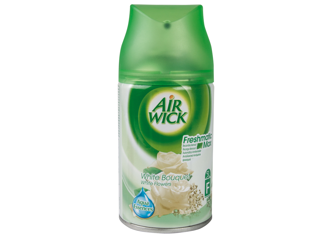 Ambientador air wick white flowers recambio de 250 ml para aparato air wick freshmatik