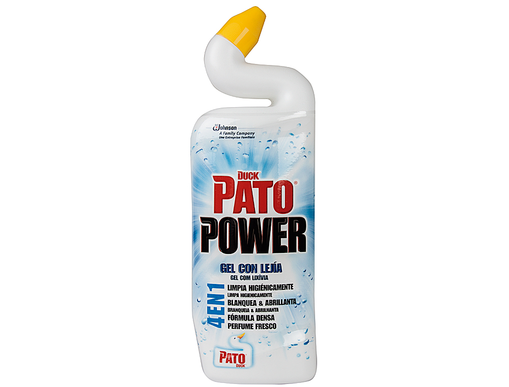 Limpiador de inodoro pato formula 4 en uno gel con lejia 750 ml