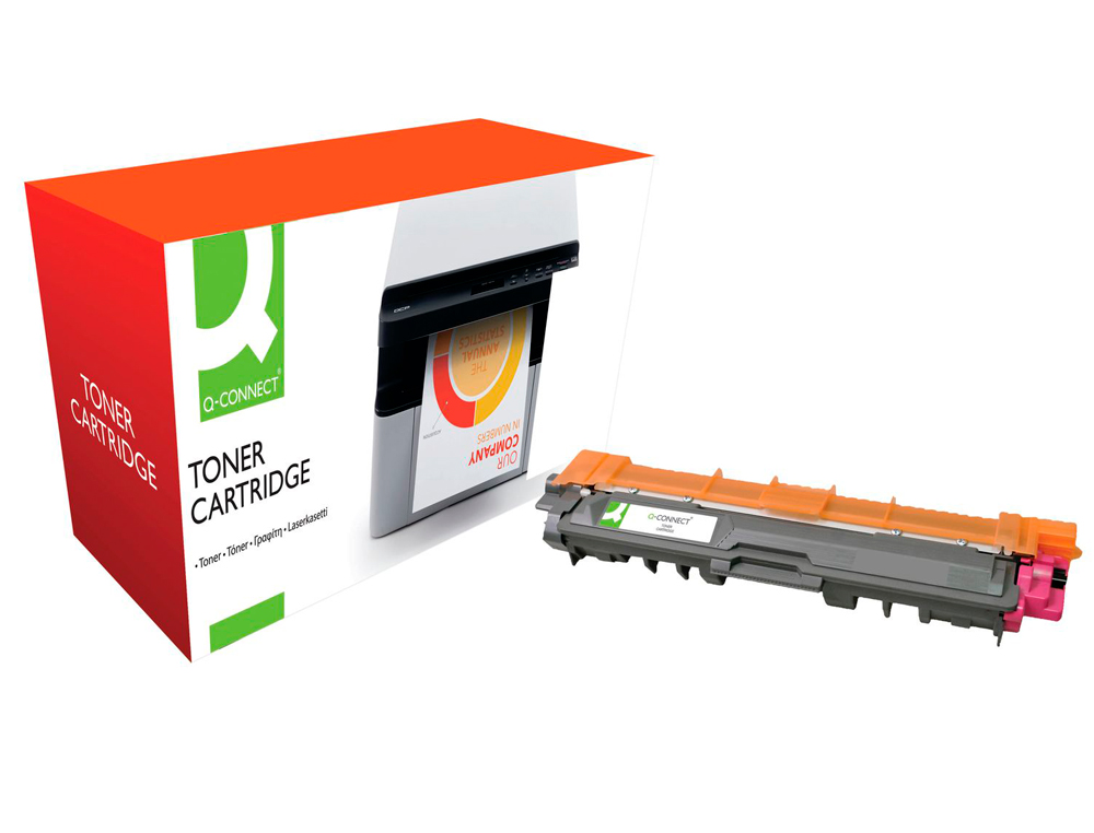 Toner q-connect compatible brother tn245m hl-3140cw / 3150cdw / 3170cdw / dcp-9020cdw magenta 2.200 pag