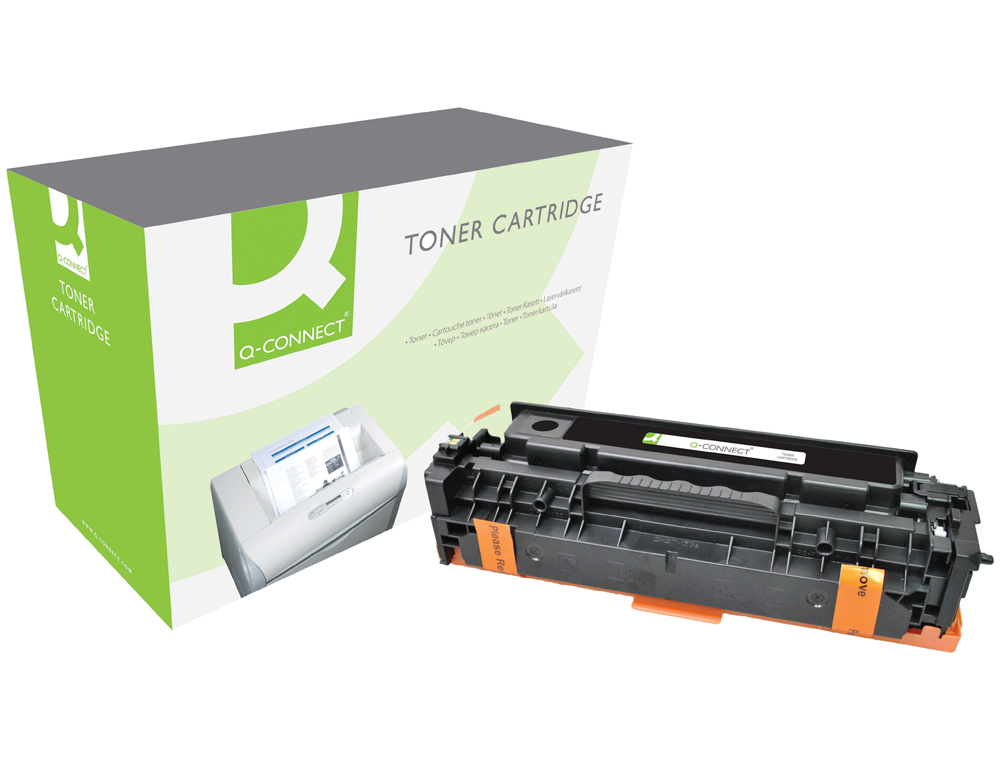 Toner q-connect compatible hp ce411a color laserjet m351a / 451dn / 451dw / 451nw / 375nw / 475dn / 475dw cian 2.600 pag