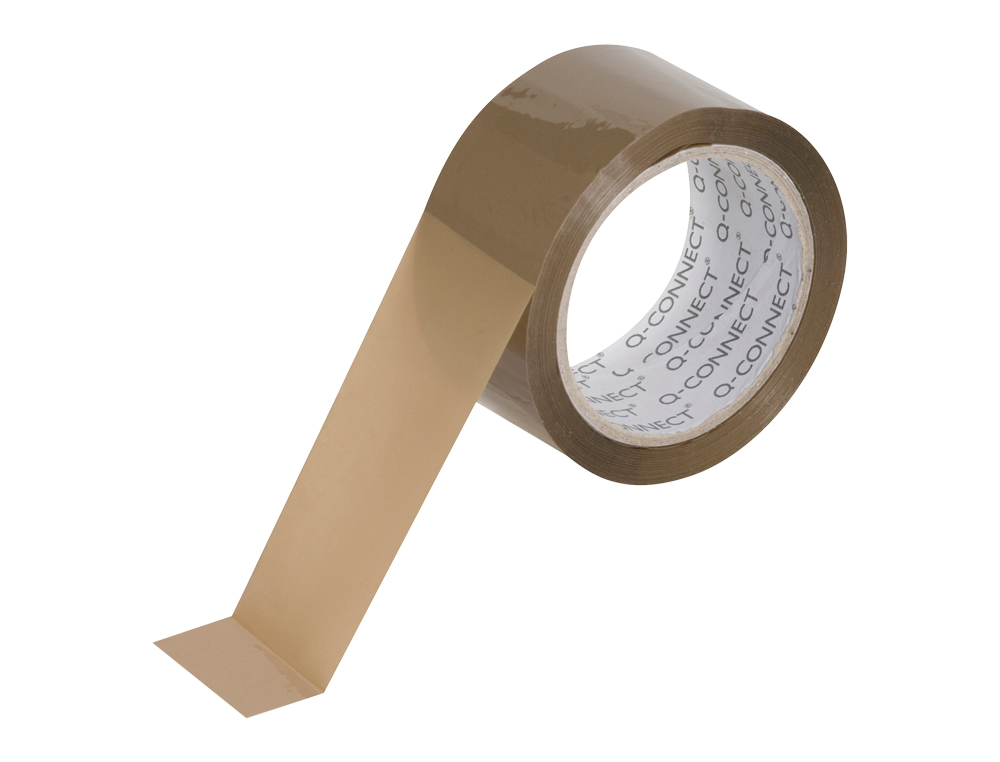 FITA ADESIVA Q-CONNECT POLIPROPILENO HAVANA 100 MT X 50 MM