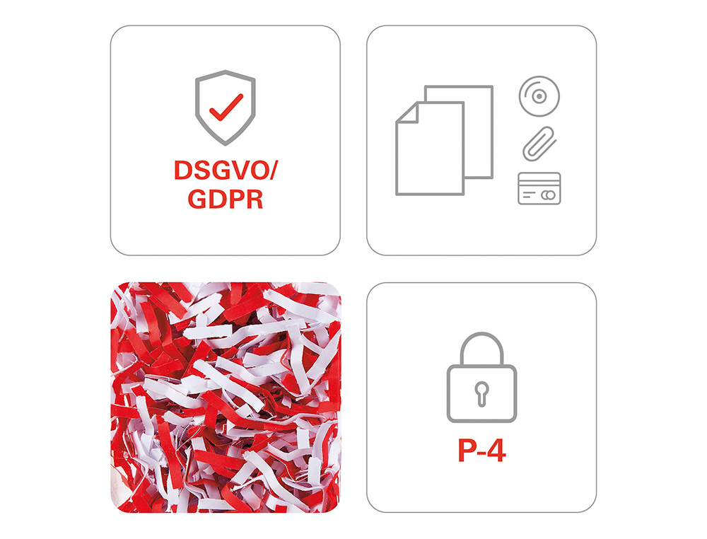 DESTRUCTORA DE DOCUMENTOS HSM SHREDSTAR X15 CAPACIDAD DE CORTE 15 H EN PARTICULAS DESTRUYEGRAPAS CLIPS CD Y TARJETAS