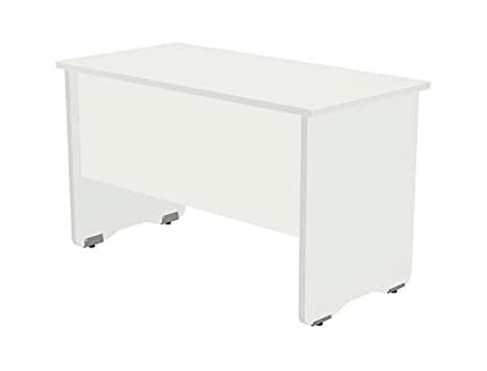 Mesa oficina rocada serie work 120x60 cm acabado aw04 blanco/blanco