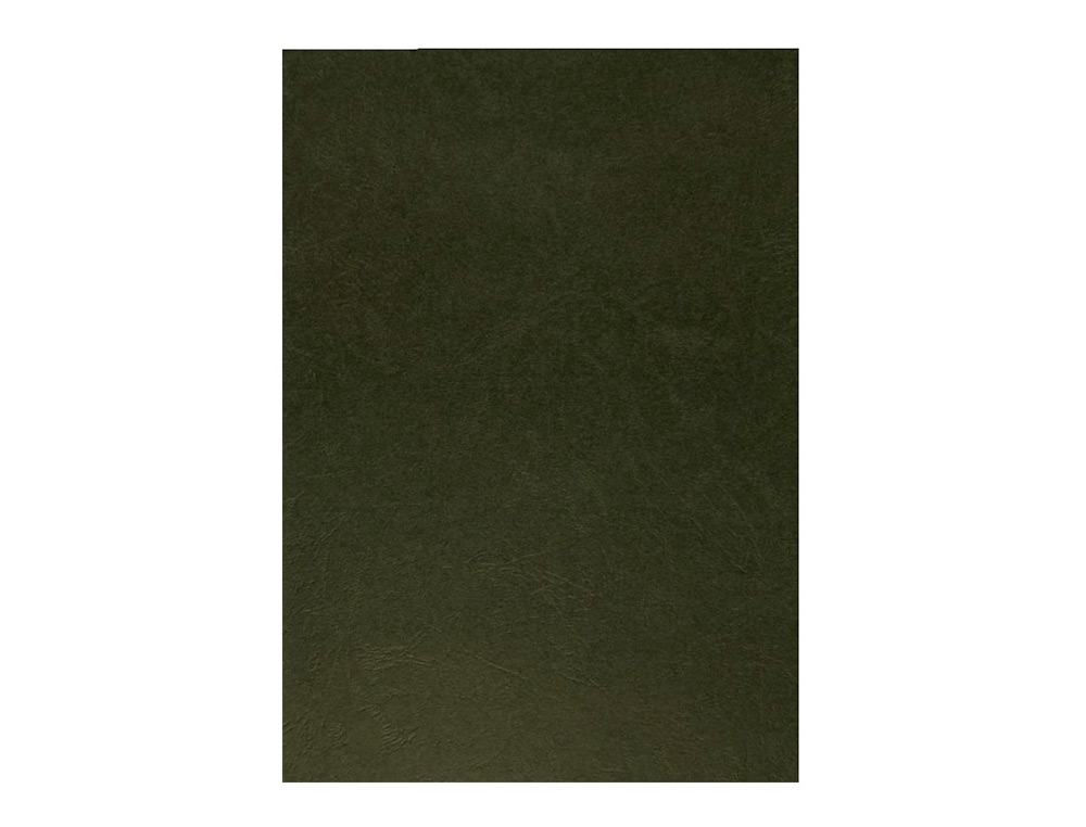 TAPA DE ENCUADERNACION Q-CONNECT CARTON DIN A4 NEGRO SIMIL PIEL 250 GR CAJA DE 100 UNIDADES