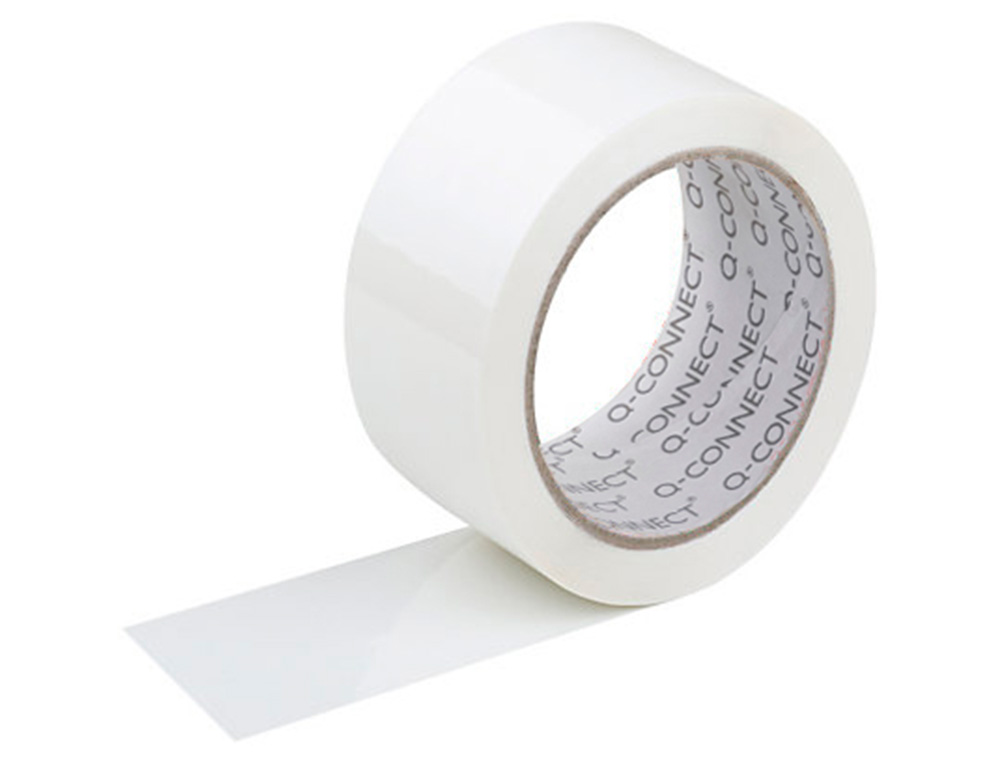 CINTA ADHESIVA Q-CONNECT POLIPROPILENO BLANCA 66 MT X 75 MM PARA EMBALAJE