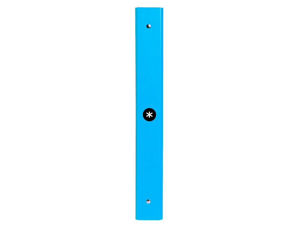 CARPETA ANTARTIK A4 FORRADA 4 ANILLAS 25 MM REDONDAS COLOR AZUL