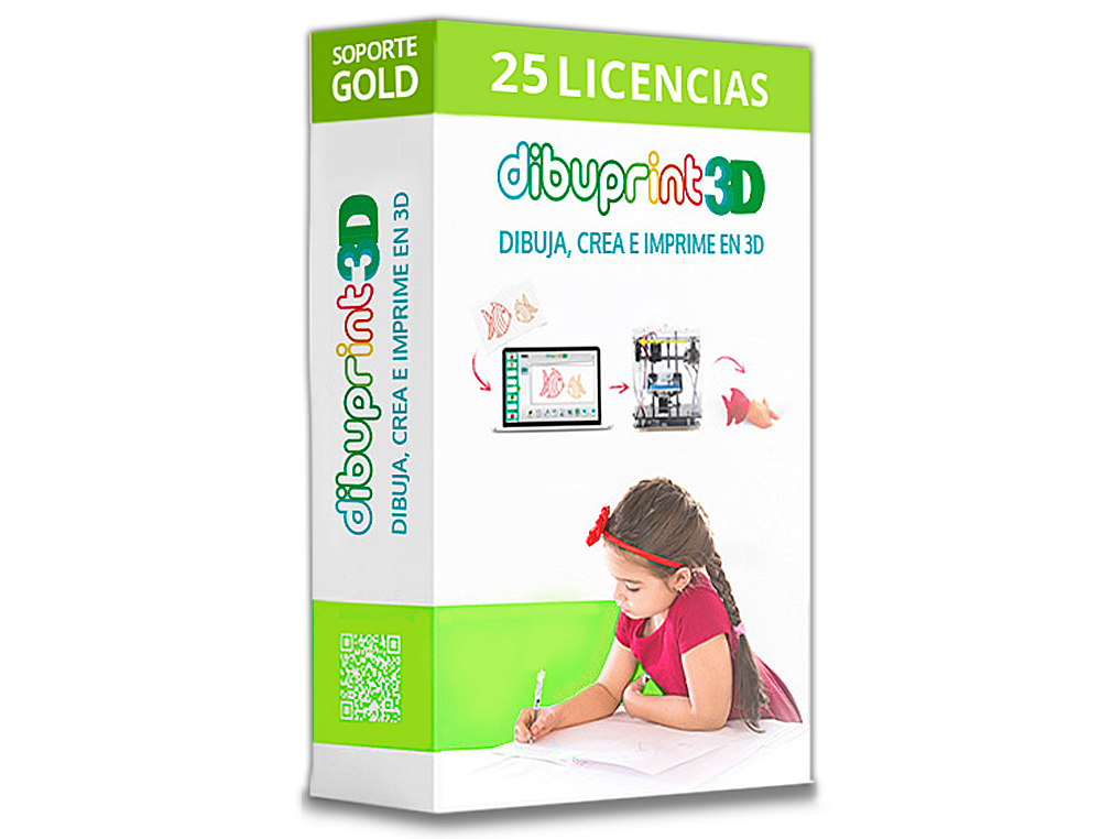 Dibuprint 3d colido software medium soporte gold 8x5 licencias 25