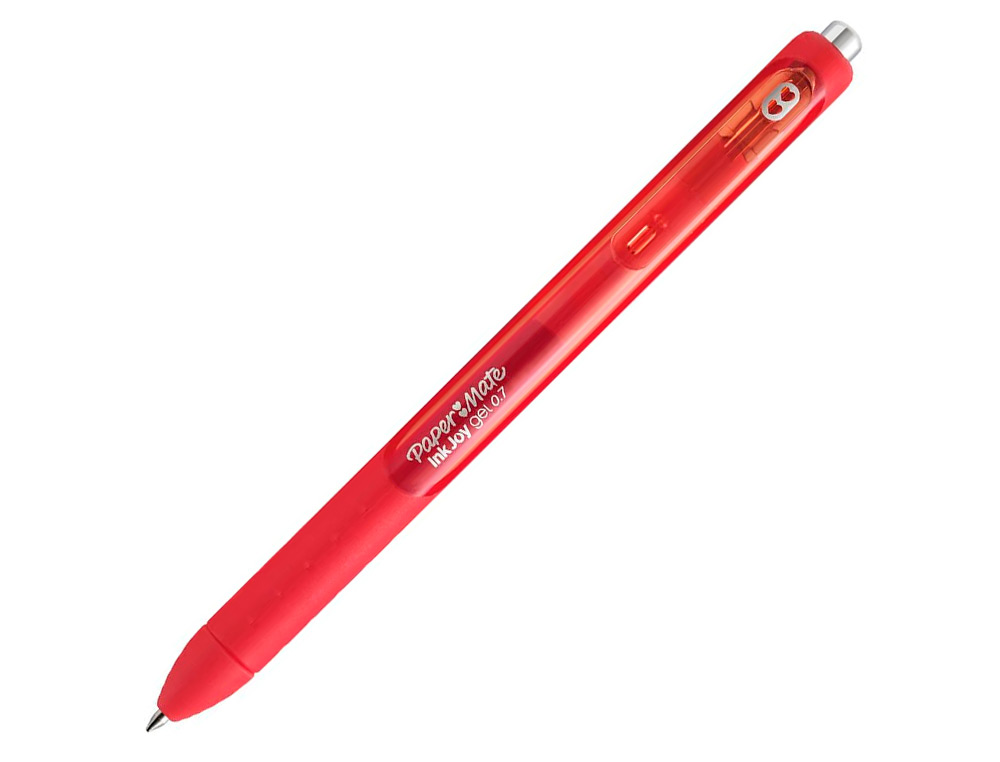 Boligrafo paper mate inkjoy retractil gel pen trazo 0,7 mm rojo