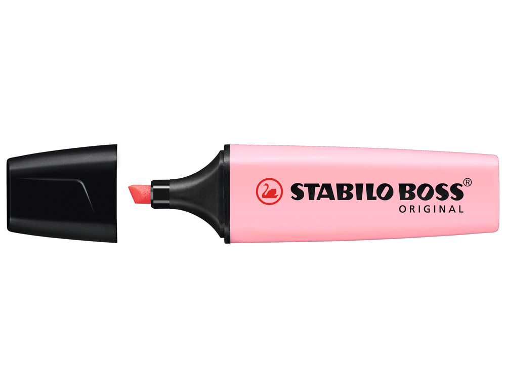 Rotulador stabilo boss pastel fluorescente 70 rubor rosa