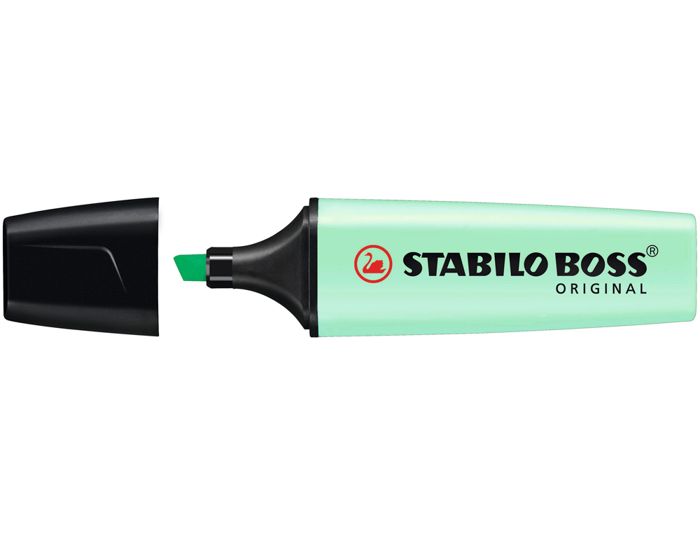 Rotulador stabilo boss pastel fluorescente 70 pizca de menta