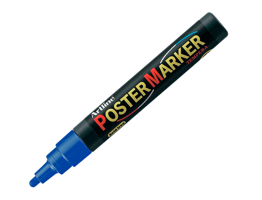 Rotulador artline poster marker epp-4-azu punta redonda 2 mm color azul