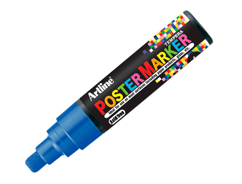 Rotulador artline poster marker epp-6-azu punta redonda 6mm color azul