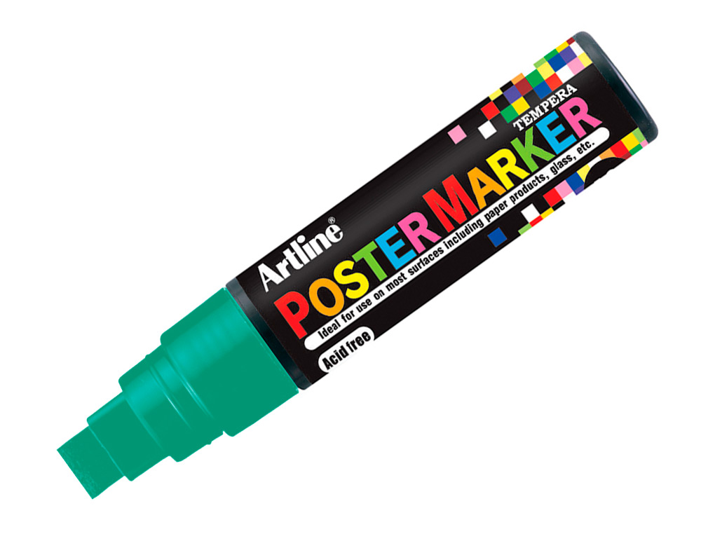 Rotulador artline poster marker epp-12 punta redonda 12 mm color verde