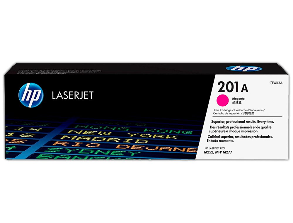 Toner hp color laserjet pro mfp m277 / m274 / m252 magenta 1500 paginas