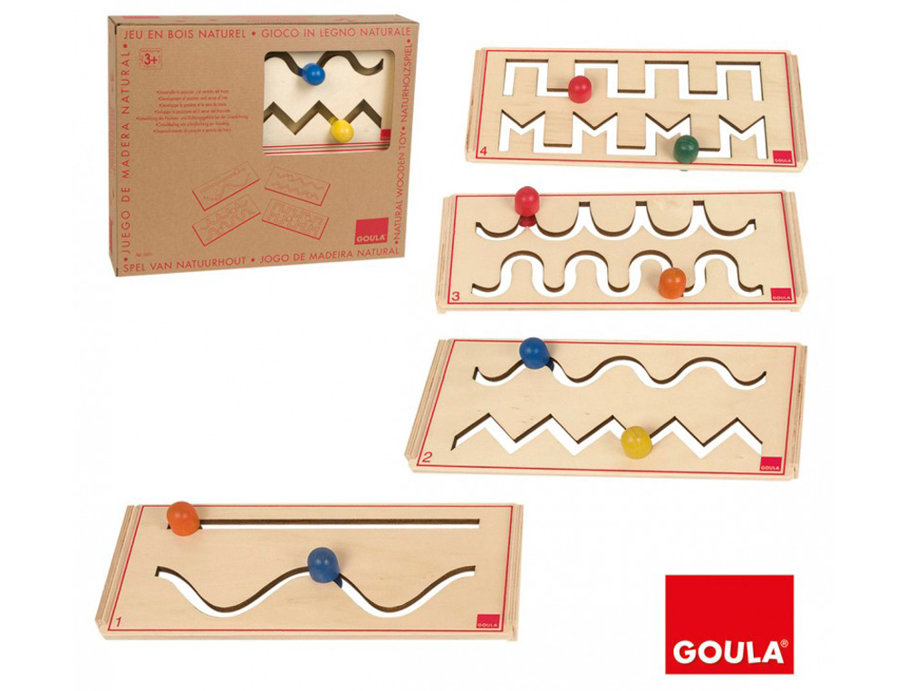 Juego goula didactico pre-escritura set de 4