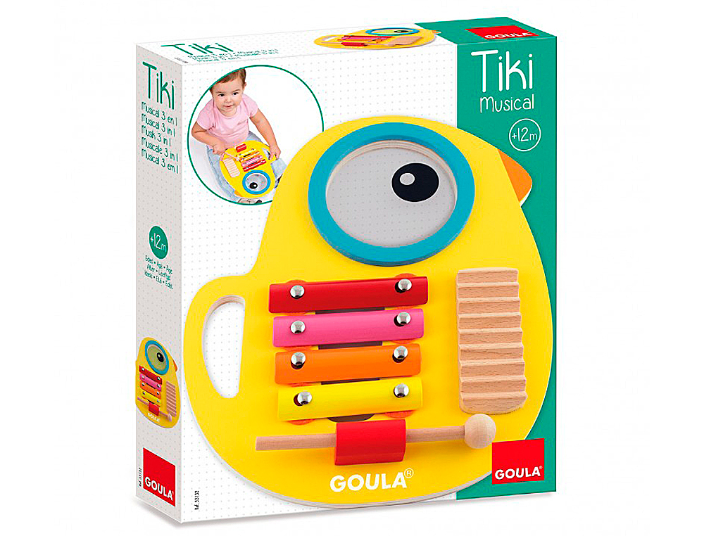 Juego goula didactico tiki musical 3 en 1