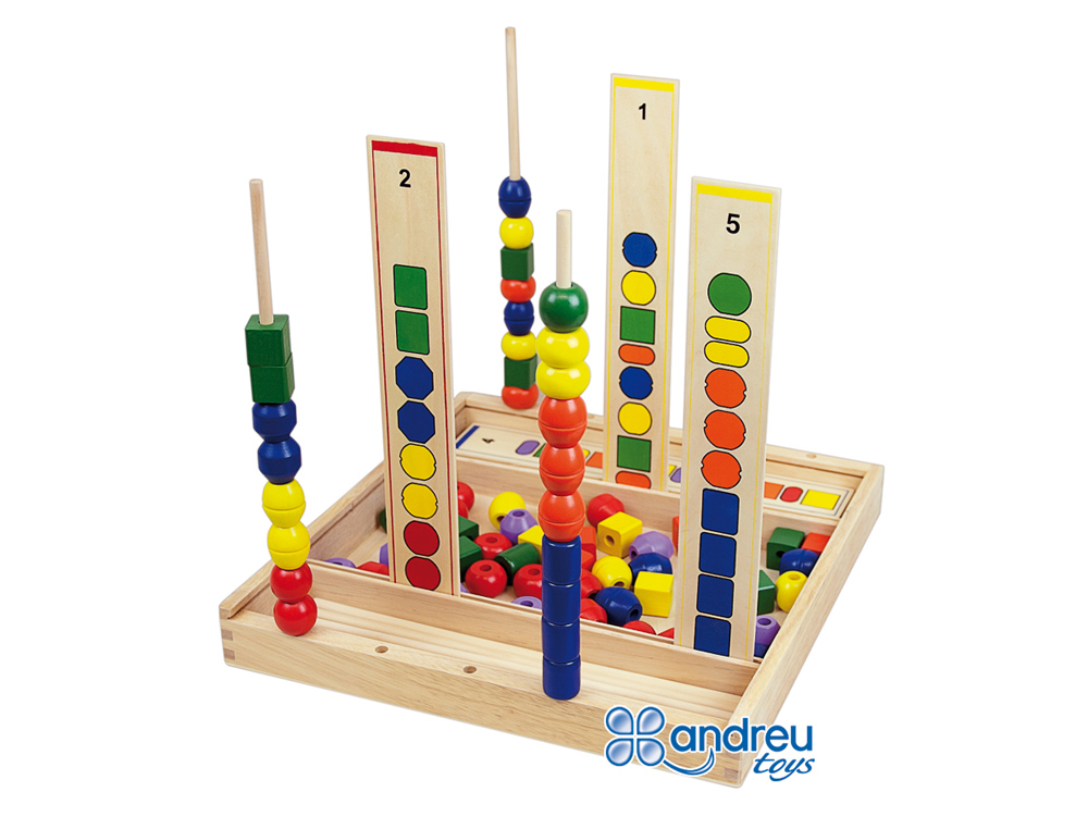 Juego andreutoys manipulacion percepcion visual 92 piezas 34x33x4,5 cm