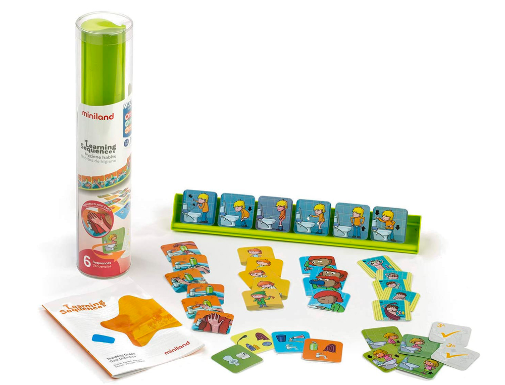 Juego miniland learning sequences hygiene habits 3-6 años