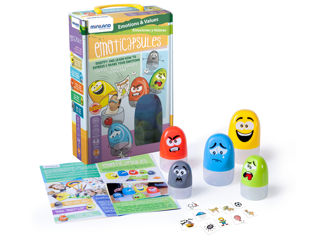 Juego miniland emoticapsules 6 piezas