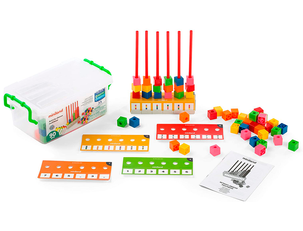 Juego miniland abacus multibase 90 piezas