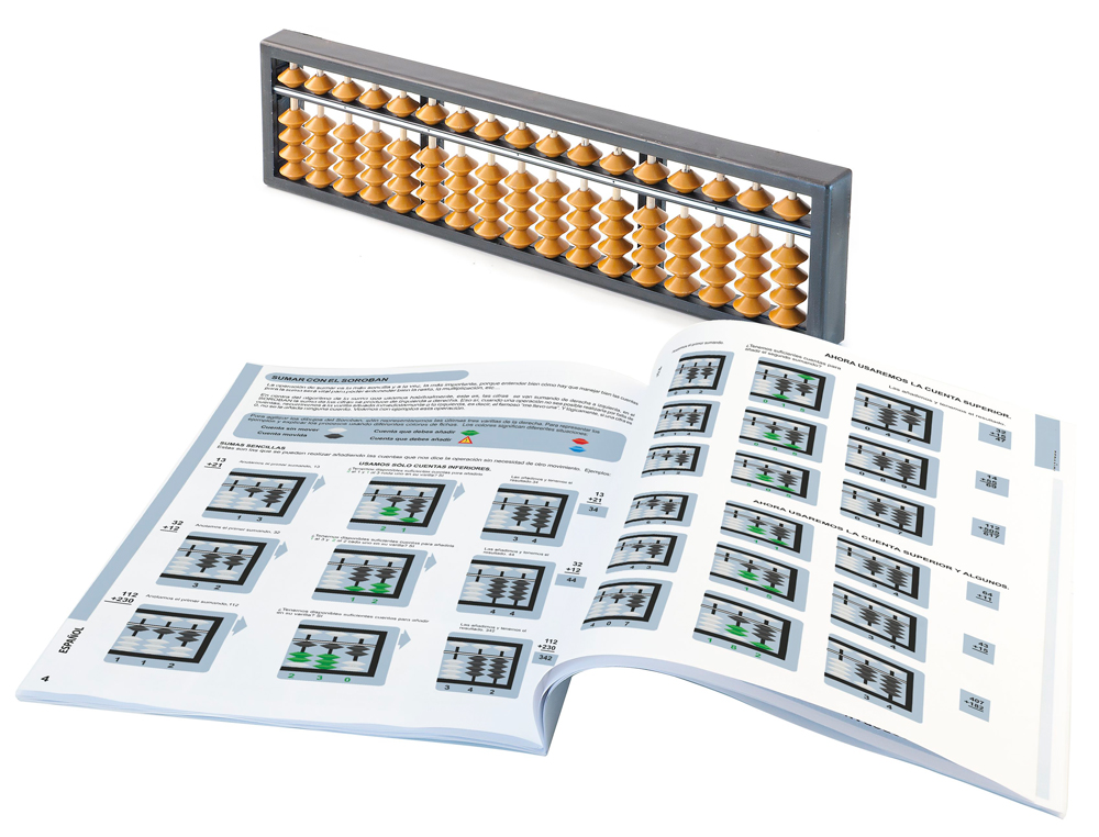 Juego miniland guia soroban abaco japones 17 columnas