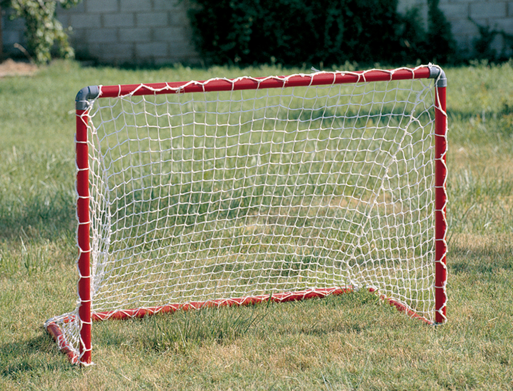 Porteria de futbol amaya con red desmontable en tubo de pvc 150x100x60 cm