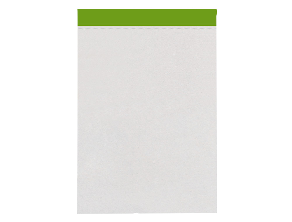 Bloc notas liderpapel liso a6 80 hojas 60 g/m2 perforado sin tapa