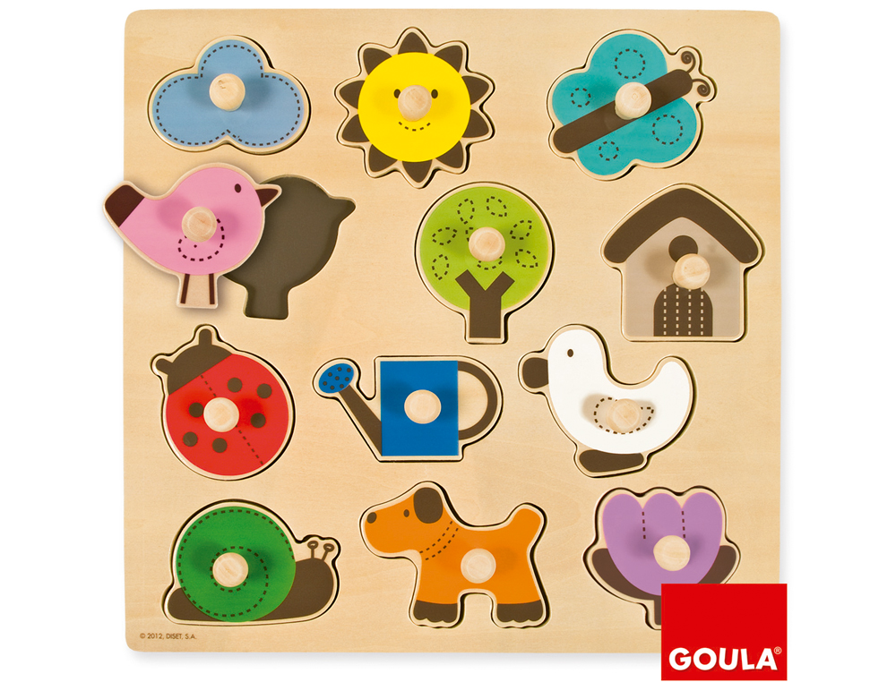 Puzzle Siluetas Campo. Puzzles infantiles La Superpapeleria