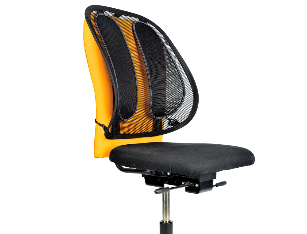 Respaldo ergonomico fellowes mesh office suites con apoyo lumbar completo sistema tensor ajustable