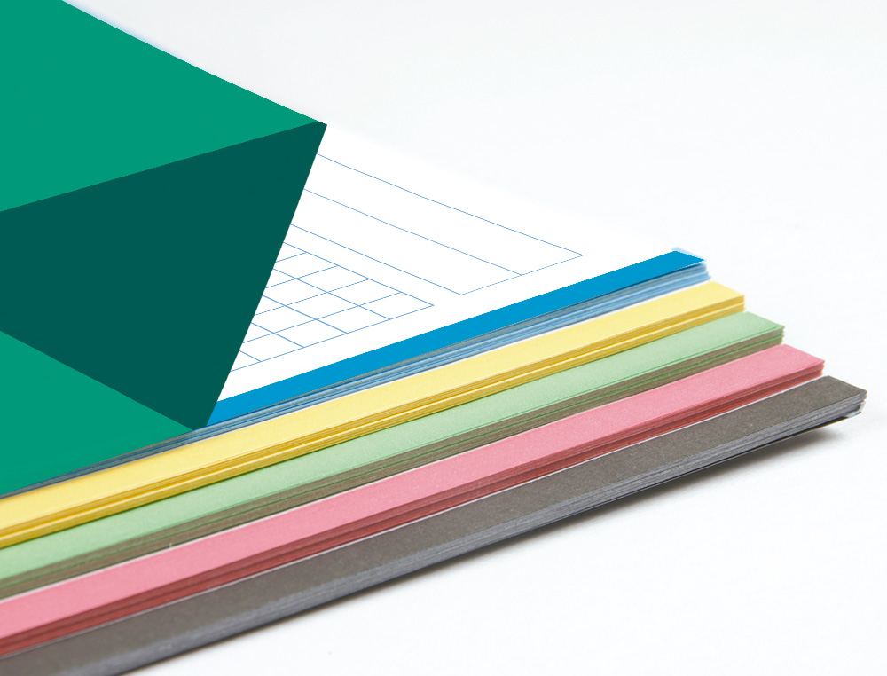 RECAMBIO LIDERPAPEL A4 100 HOJAS 100 G/M2 CUADRO 5 MM 4 TALADROS BANDAS DE 5 COLORES