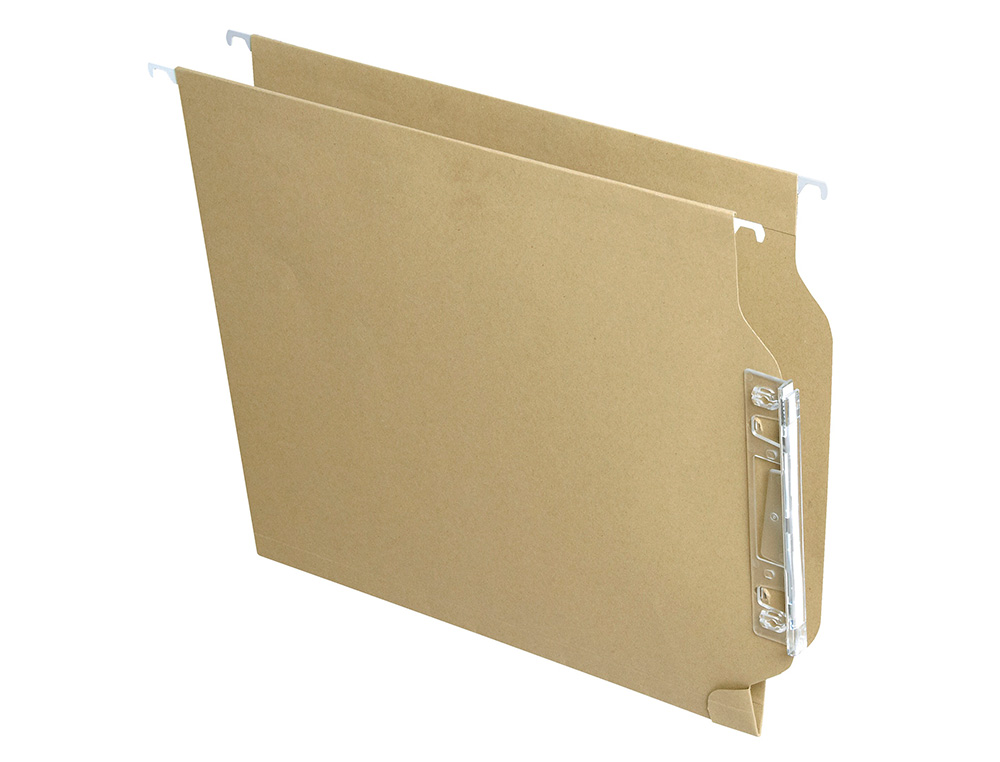 Carpeta colgante fade din a4 visor lateral kraft eco