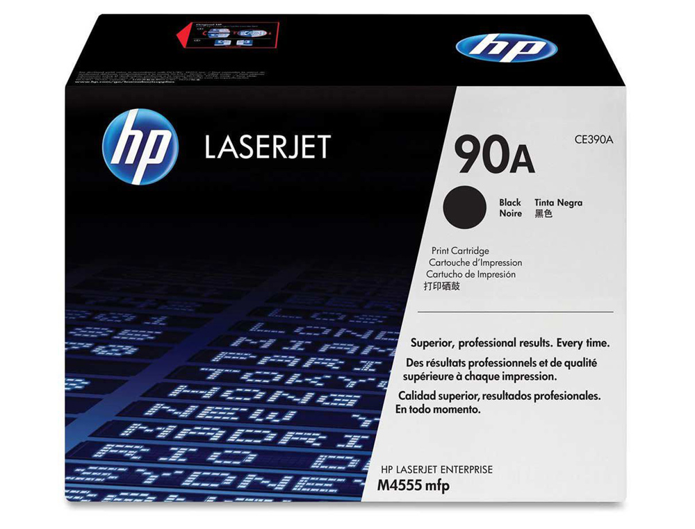 Toner hp 90a laserjet m4555mfp negro 10.000 pag