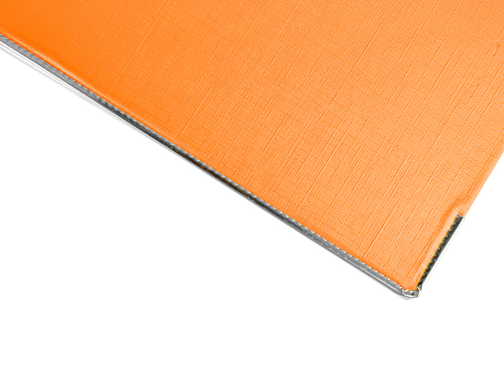 ARCHIVADOR DE PALANCA LIDERPAPEL A4 DOCUMENTA FORRADO PVC CON RADO LOMO 75MMNARANJA COMPRESOR METALICO