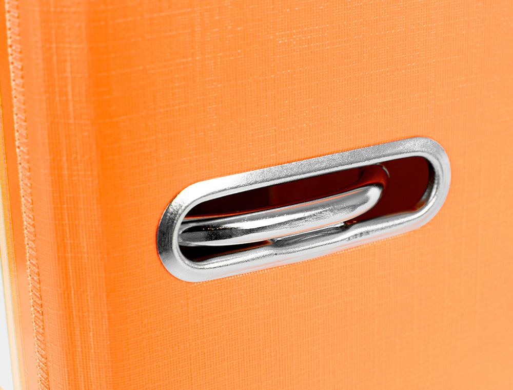 ARCHIVADOR DE PALANCA LIDERPAPEL A4 DOCUMENTA FORRADO PVC CON RADO LOMO 75MMNARANJA COMPRESOR METALICO