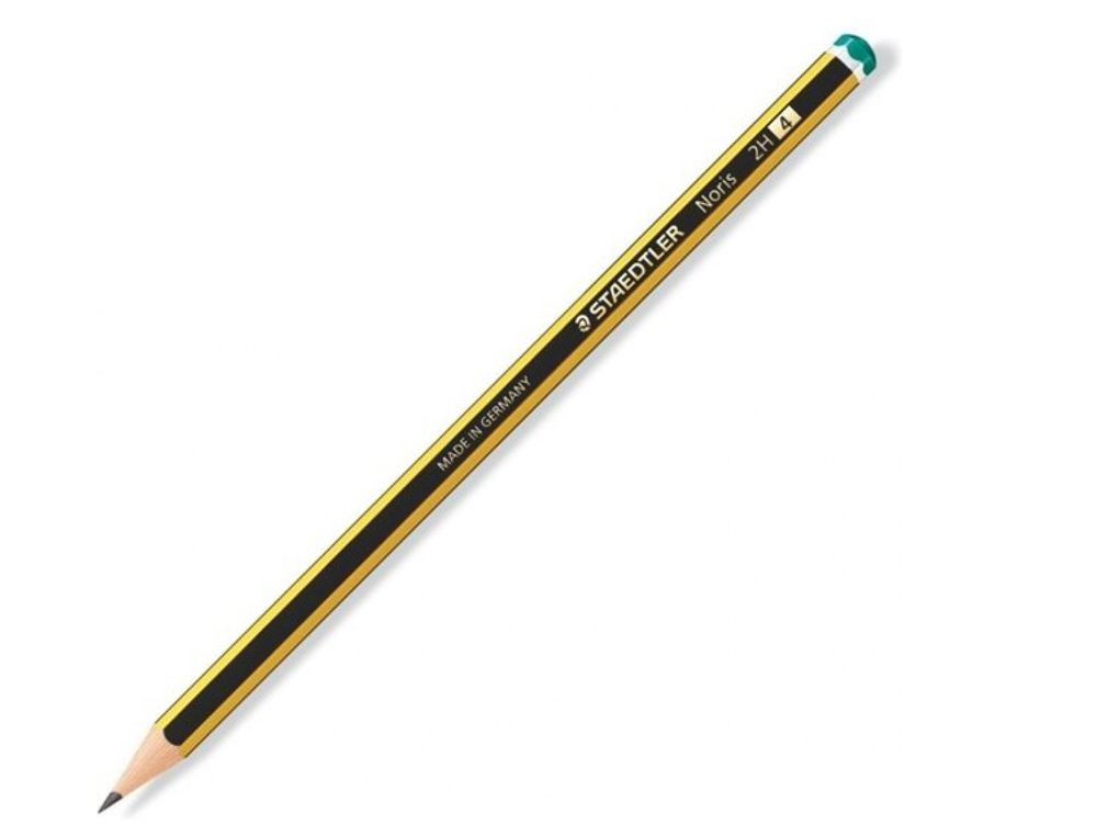 Lapices de grafito staedtler noris n.4 2h unidad