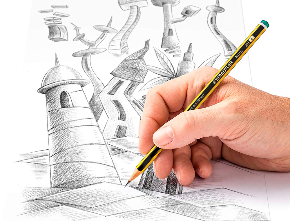 LAPICES DE GRAFITO STAEDTLER NORIS N.4 2H UNIDAD