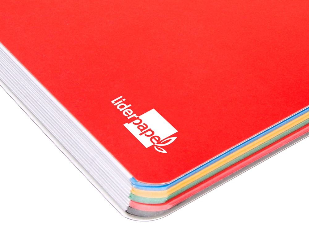 CUADERNO ESPIRAL LIDERPAPEL FOLIO ANTARTIK TAPA PLASTICO 80H 100 GR HORIZONTAL CON MARGEN COLORES SURTIDOS