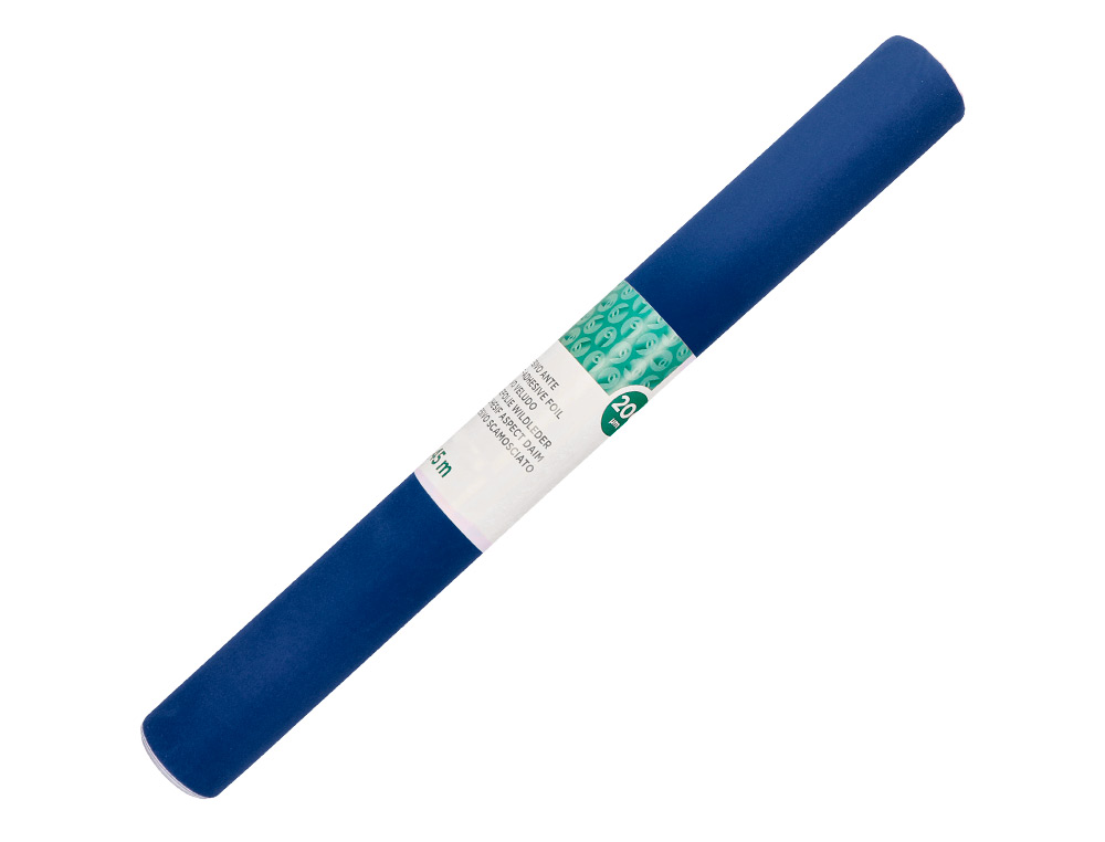 Rollo adhesivo liderpapel unicolor azul brillo rollo de 0,45 x 2 mt