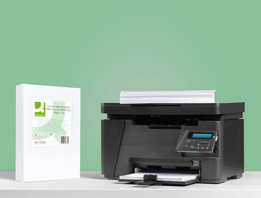 PAPEL FOTOCOPIADORA Q-CONNECT ULTRA WHITE DIN A4 100 GRAMOS PAQUETE DE 500 HOJAS
