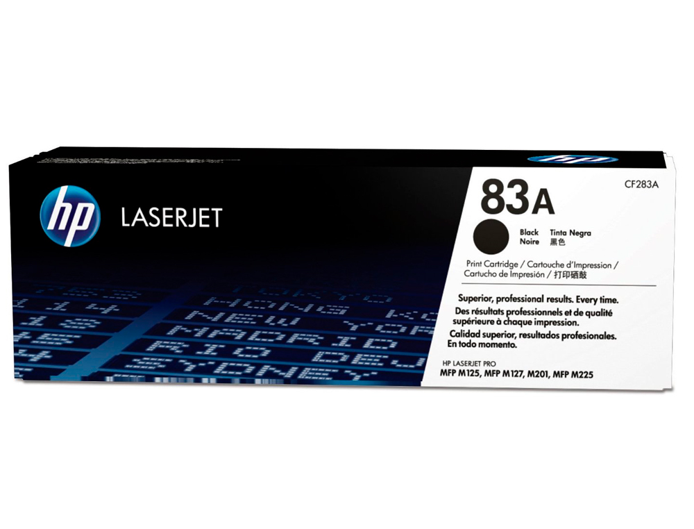 Toner hp 83a laserjet pro mfp m127/m125 negro 1500 pag