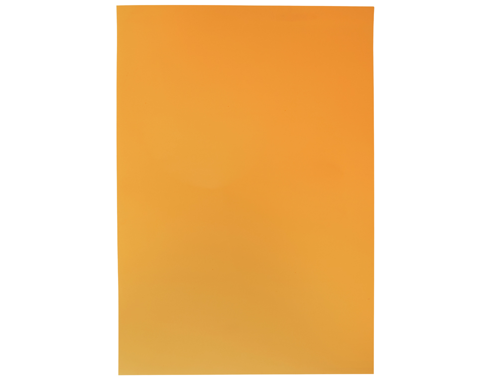 Goma eva liderpapel 50x70cm 60g/m2 espesor 2mm fluor naranja