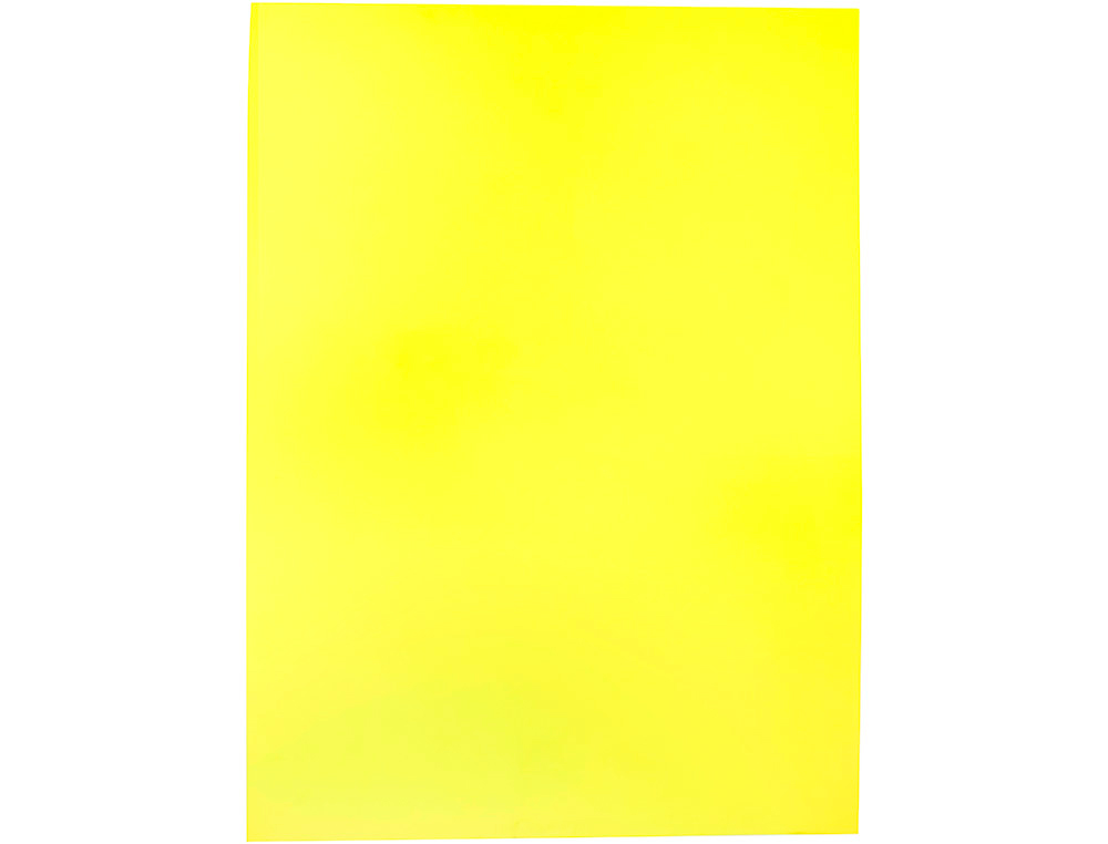 Goma eva liderpapel 50x70cm 60g/m2 espesor 2mm fluor amarillo