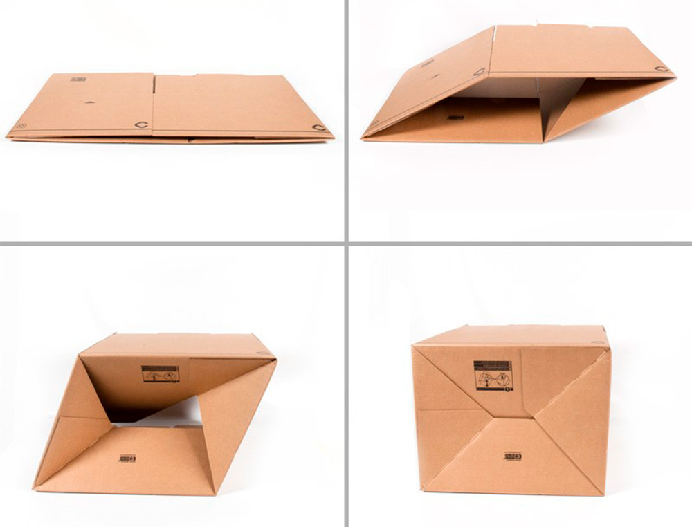 Cajas de Cartón - Caja de Cartón Ondulado con Fondo Automático