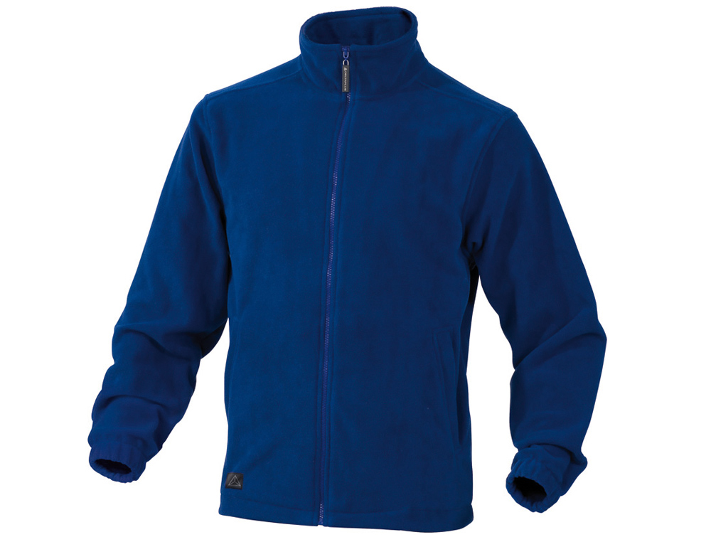 Chaqueta deltaplus polar con crremallera 2 bolsillos color azul talla 3xl